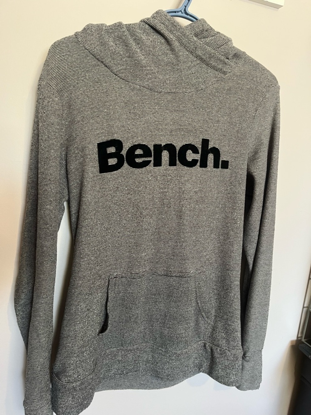 Bench Gray Cowl Neck Sweater with Black Logo